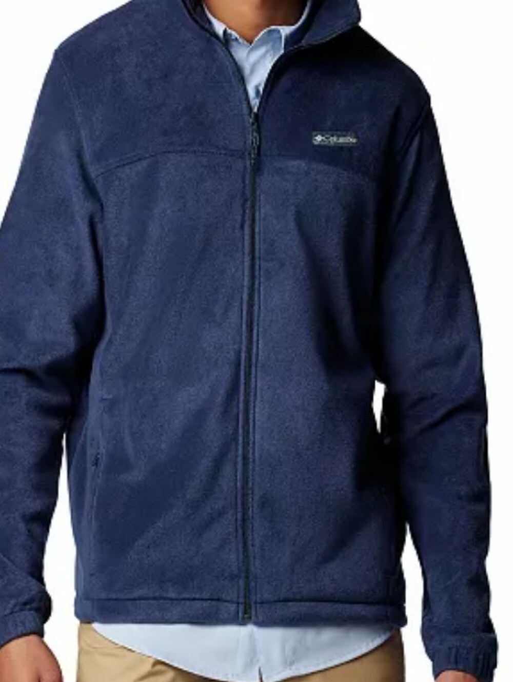 Columbia Navy Blue Zip-Up Fleece Jacket